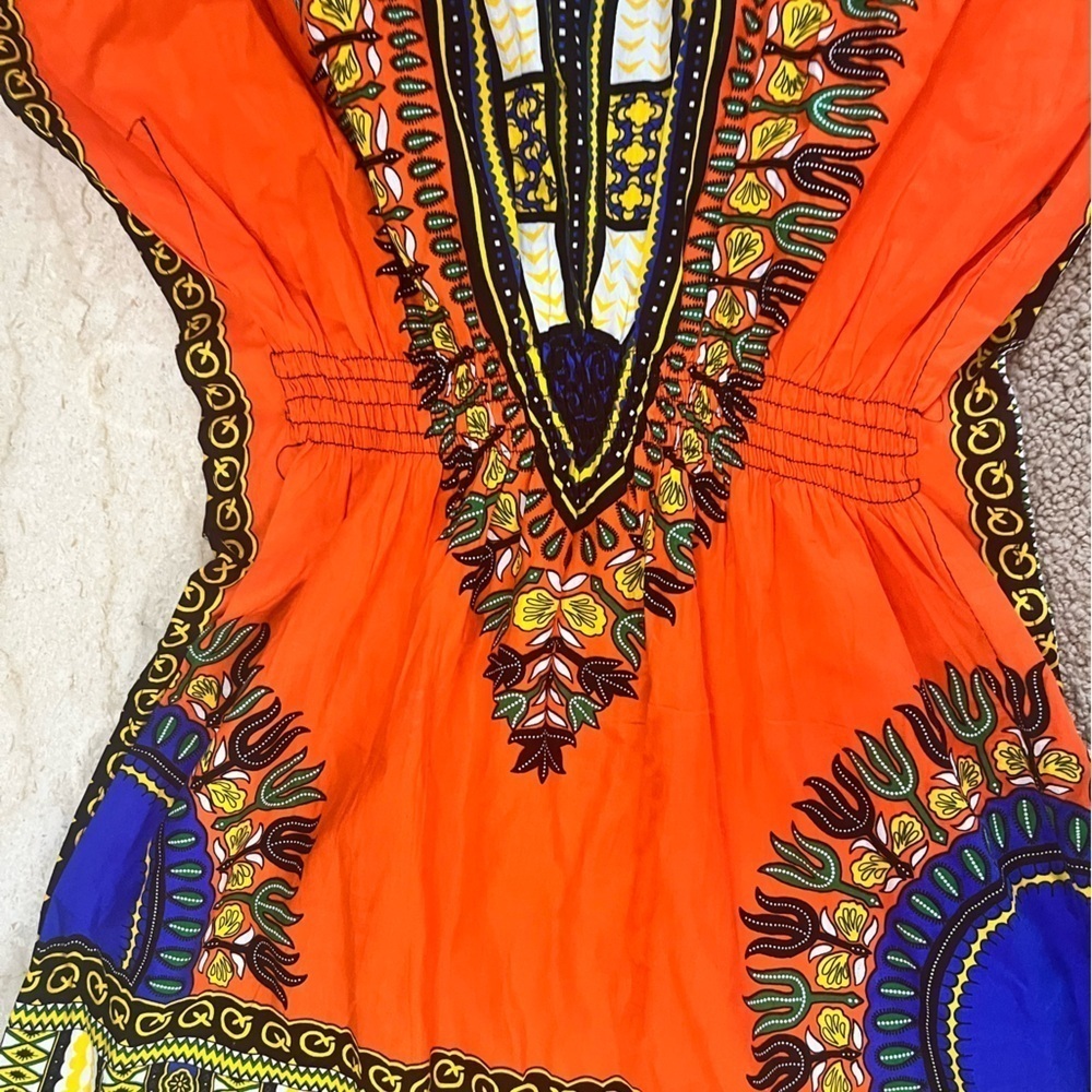 Traditional African Dashiki Print Top/Dress - Picture 6 of 10